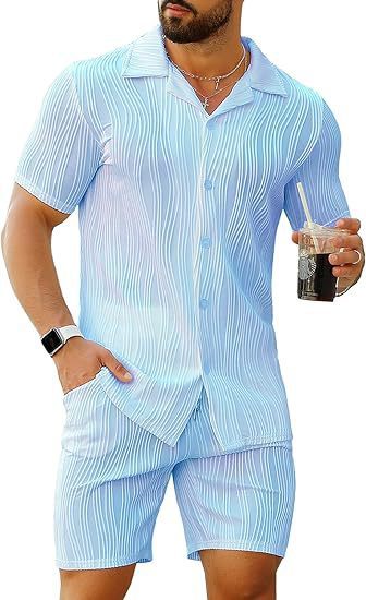 Street Fashion In China - Conjunto de 2 Piezas para Hombre,