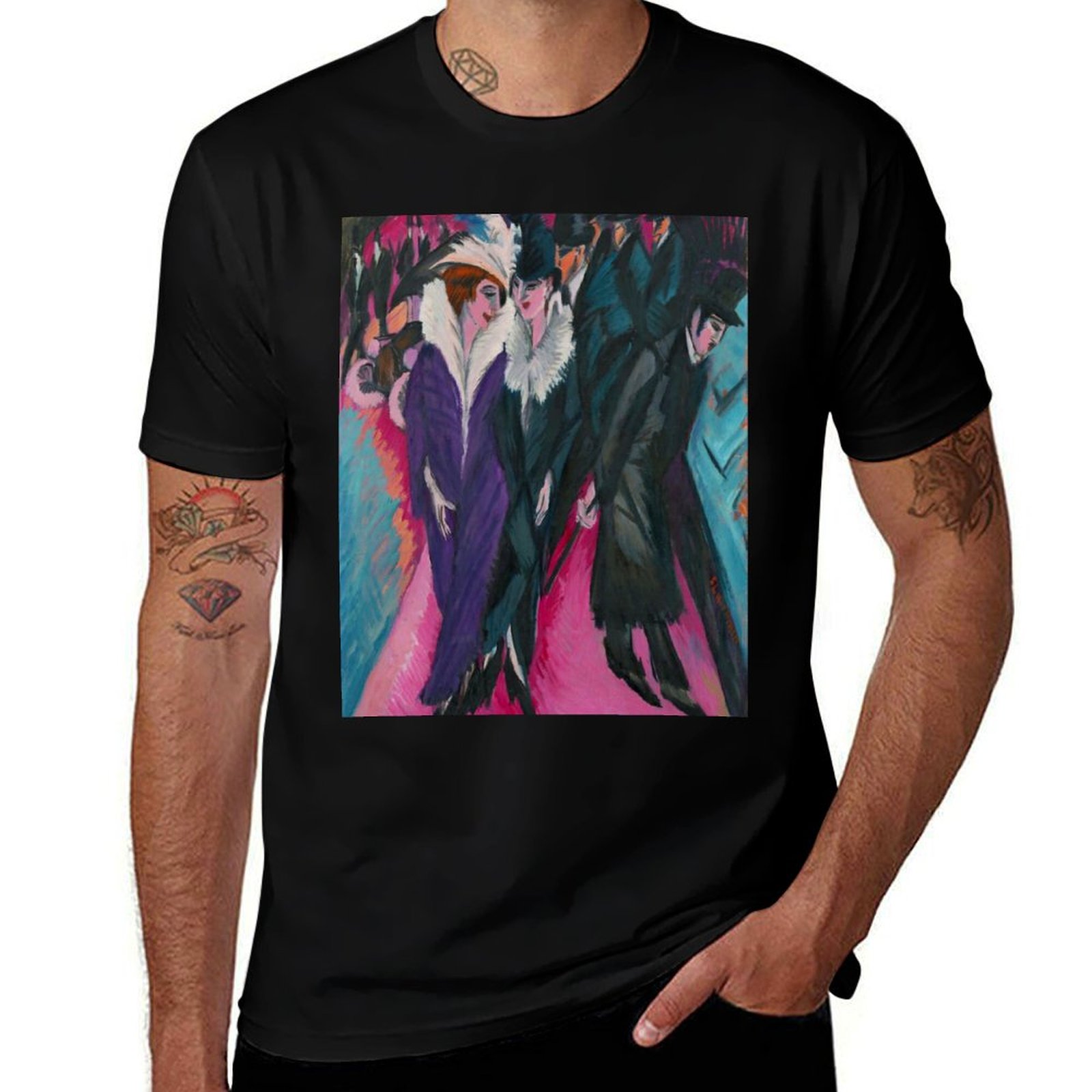 Street Fashion Berlin - Camiseta con estampado de moda de