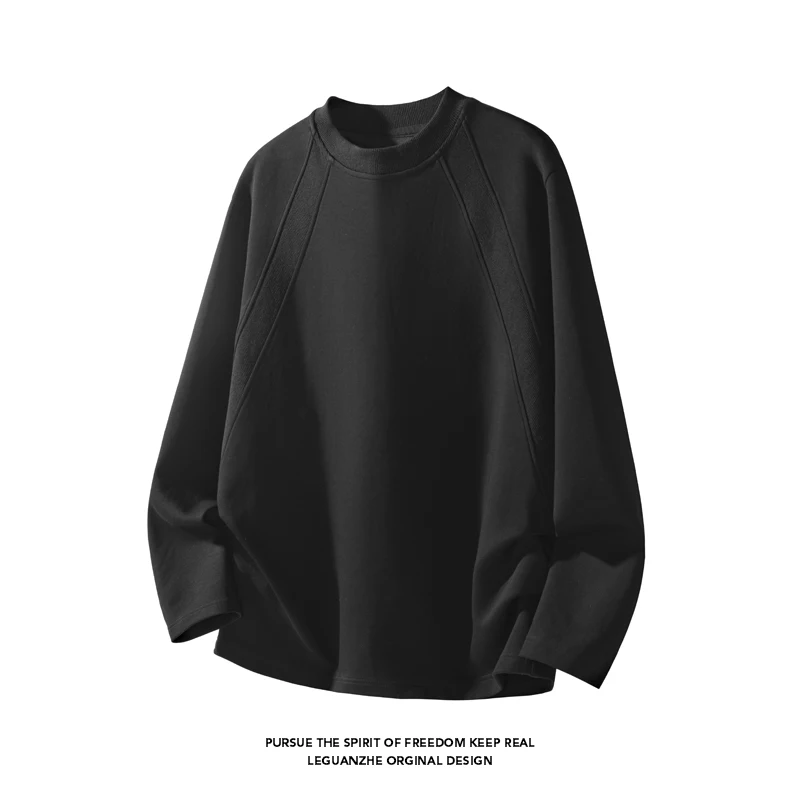 Street Fashion In China - Camiseta de manga larga con cuello