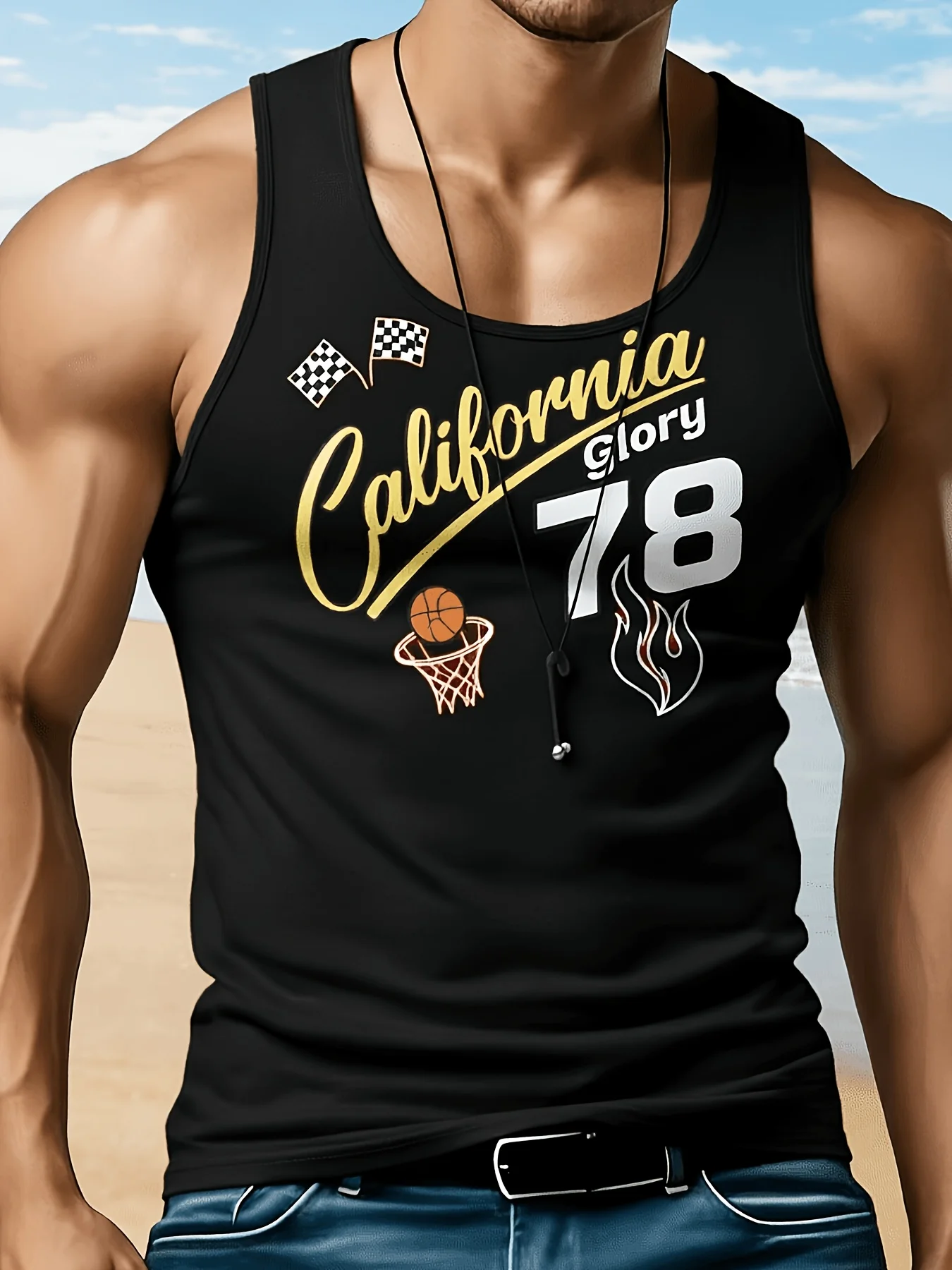 Street Fashion California - Camisetas sin mangas retro de moda