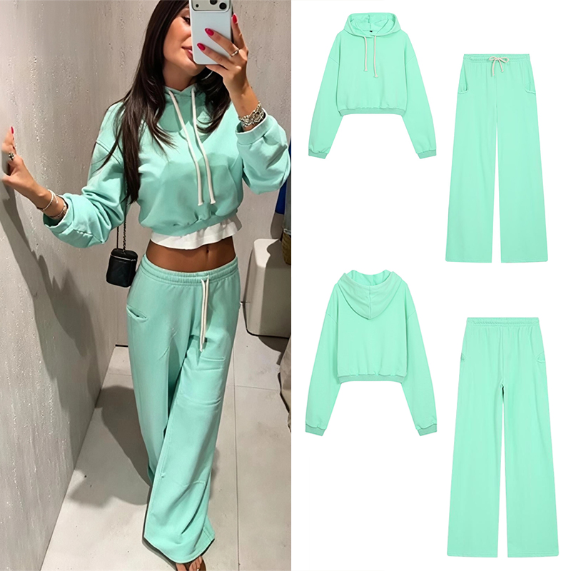 Conjunto de Sudadera Corta Flu - Street Fashion In China reseña y precio