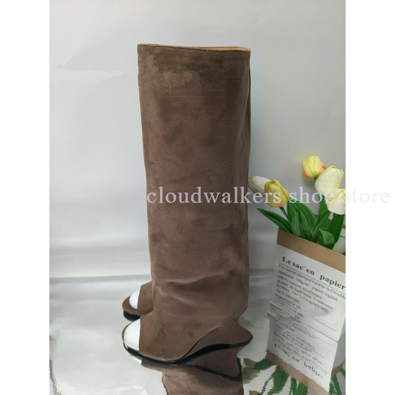 Nuevas botas hasta la rodilla  - Street Fashion Walking reseña y precio