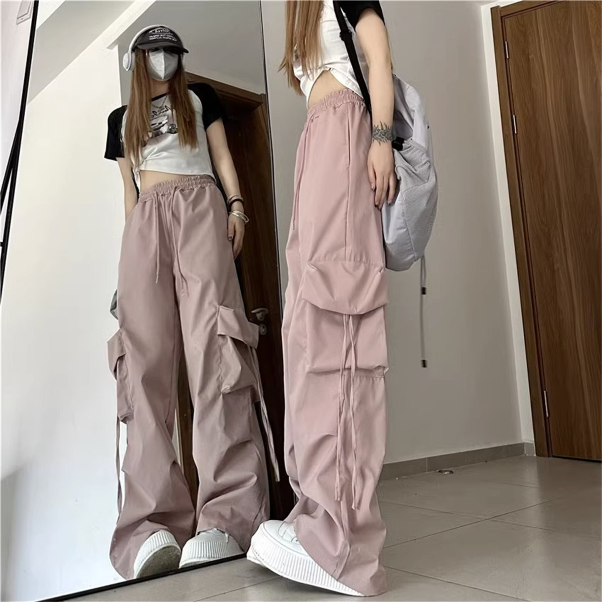 Pantalones Cargo de talla gran - Street Fashion Photography reseña y precio