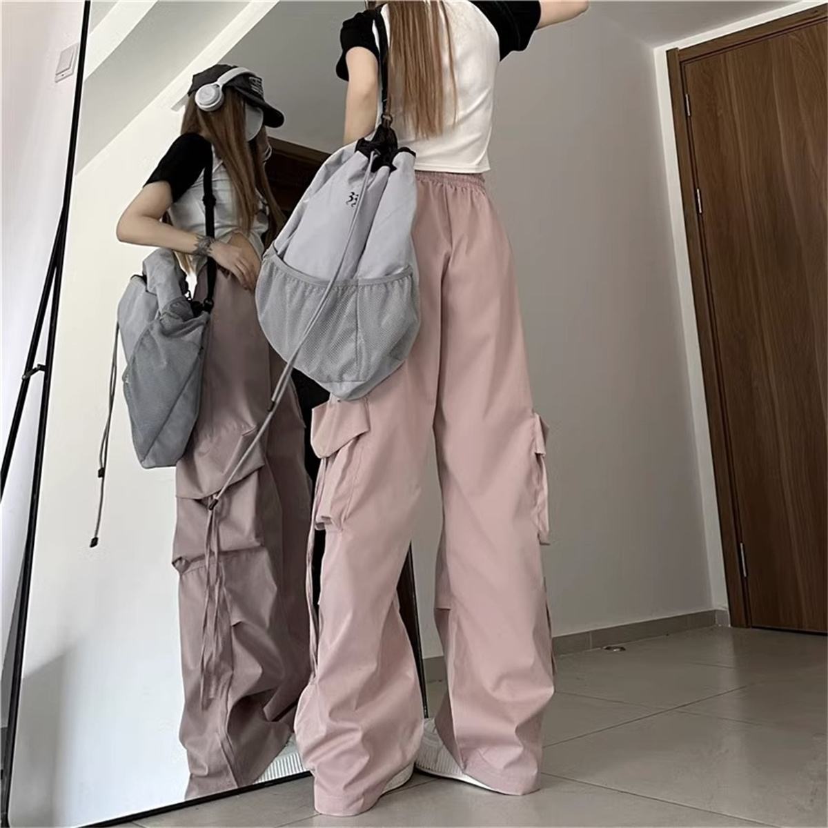 Pantalones Cargo de talla gran - Street Fashion Photography reseña y precio