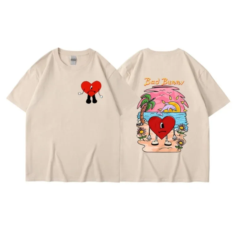 Camiseta de Bad Bunny de talla - Street Fashion Asian Men reseña y precio