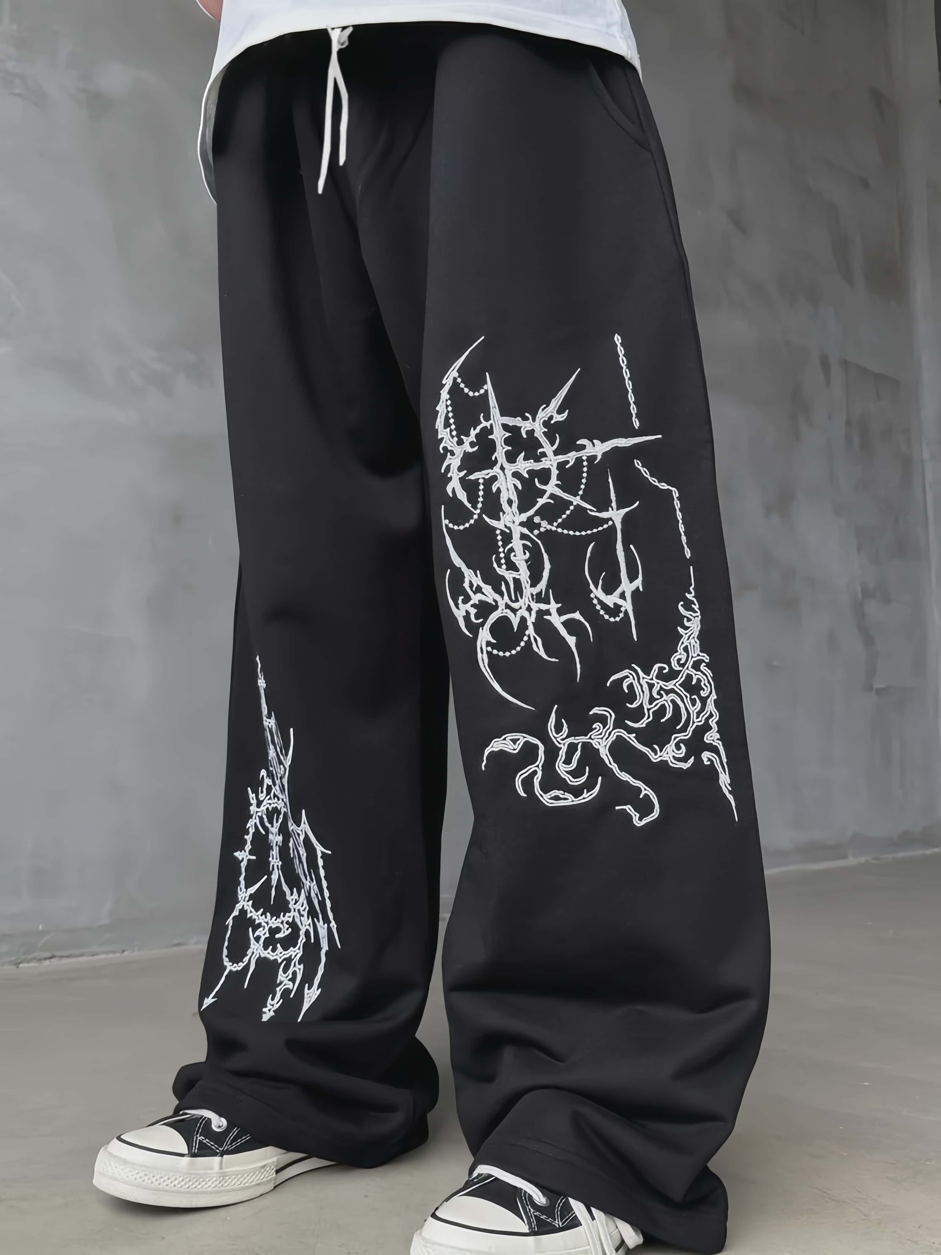 Pantalones Anchos Casuales de  - Street Fashion Asian Men reseña y precio