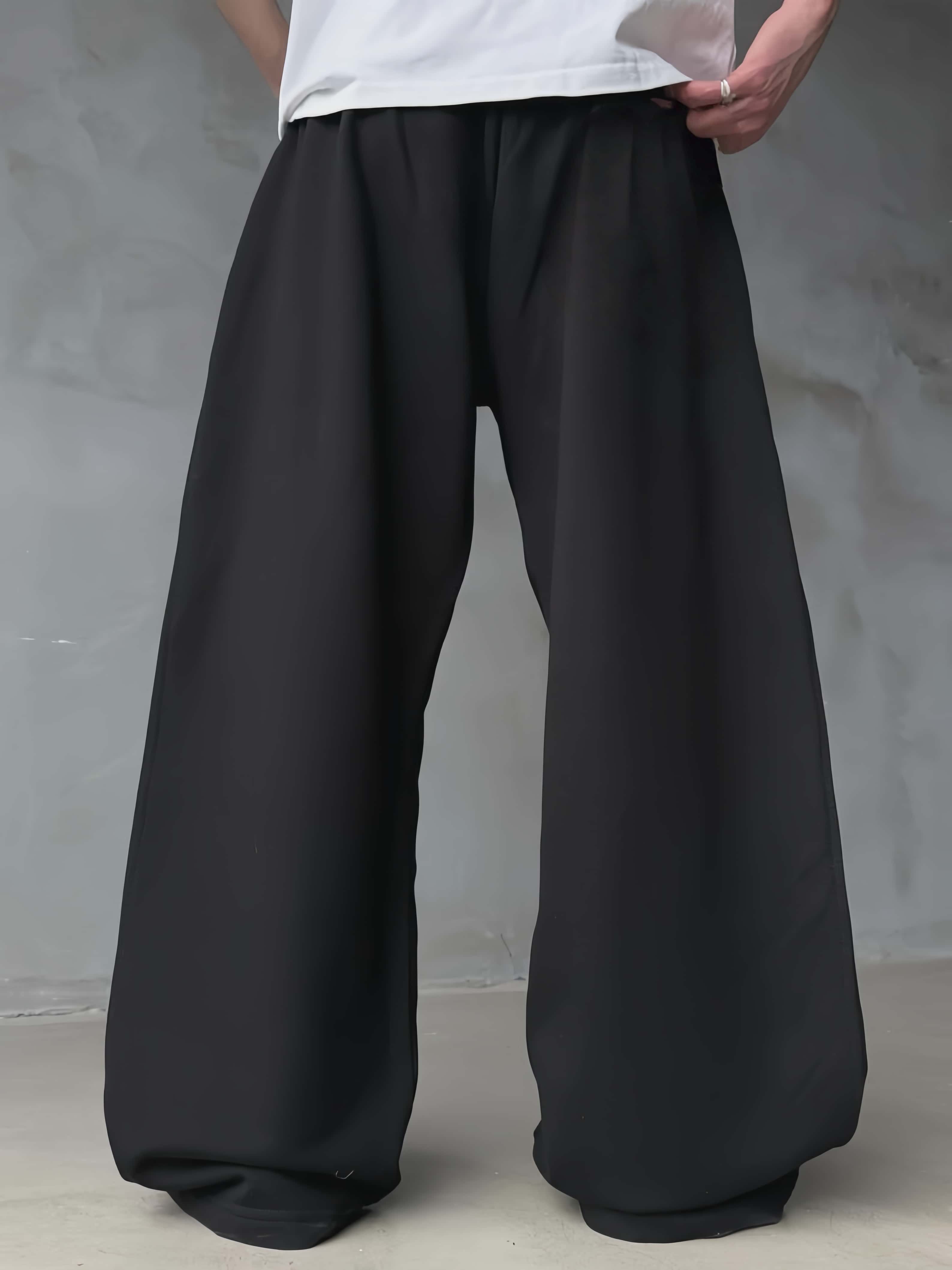 Pantalones Anchos Casuales de  - Street Fashion Asian Men reseña y precio