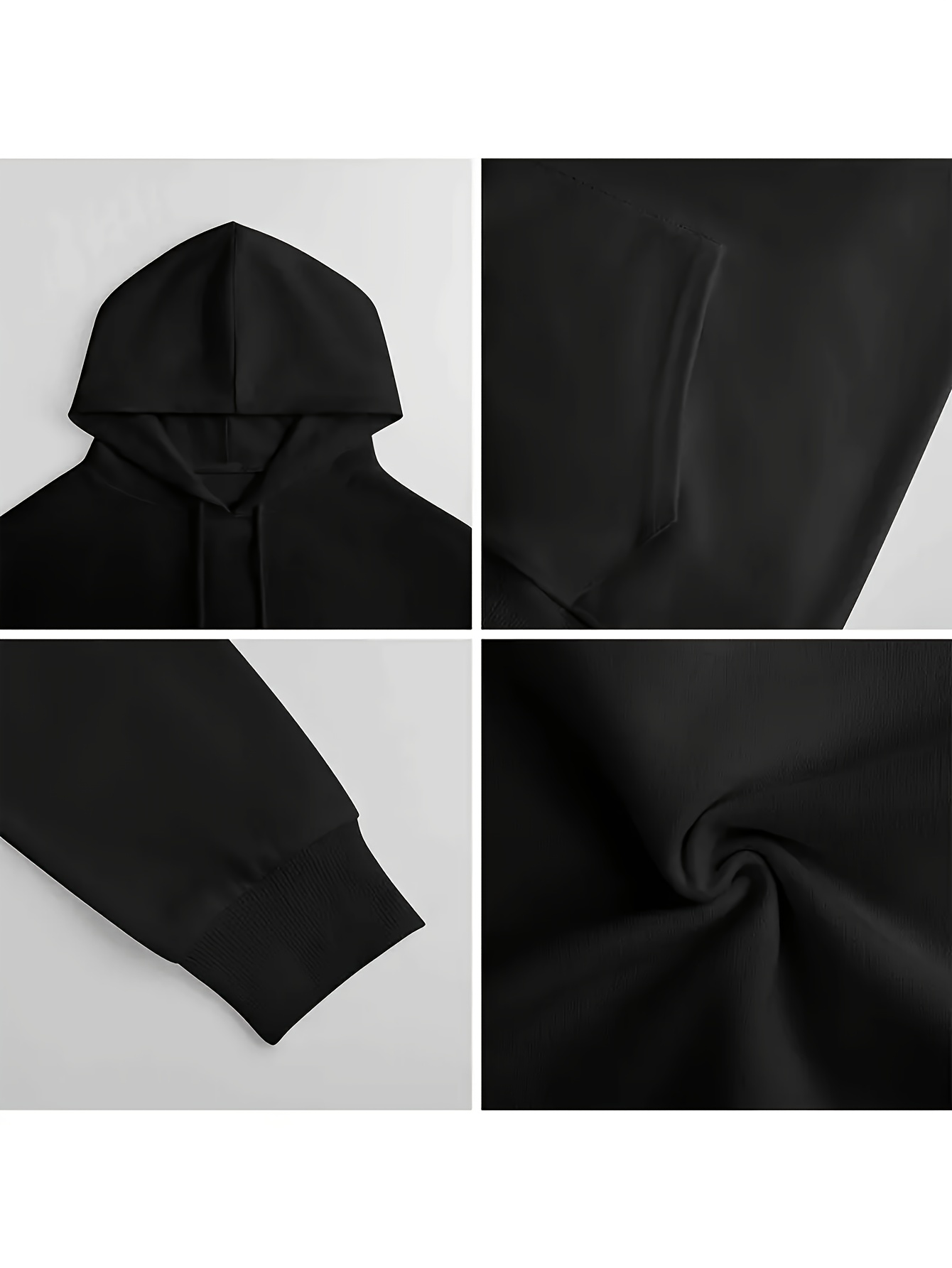 Sudadera con Capucha Negra par - Street Fashion Theme reseña y precio