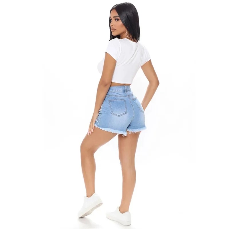 Shorts de Mezclilla Lavada de  - Street Fashion Jeans reseña y precio