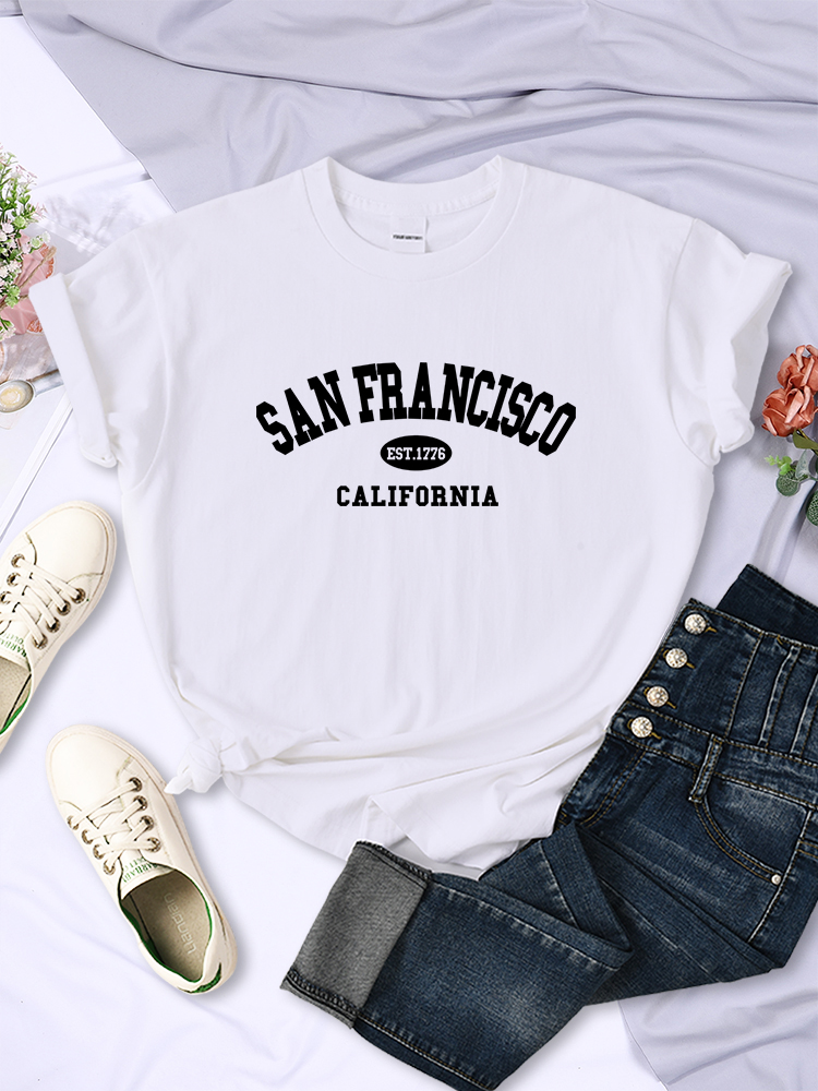 Camiseta de Mujer Sanfrancisco - Street Fashion California reseña y precio