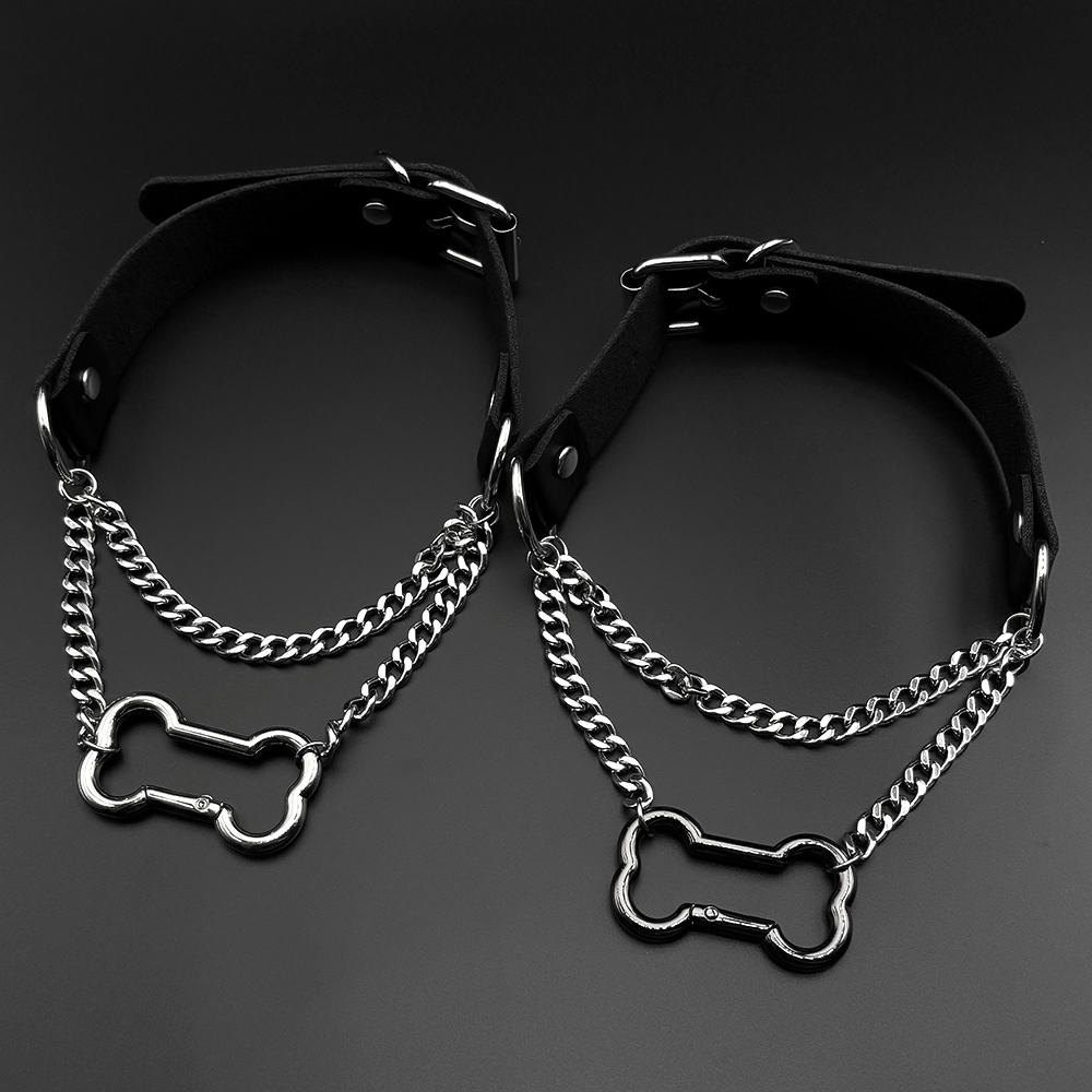 Collar gótico de cuero PU con  - Street Fashion Show reseña y precio