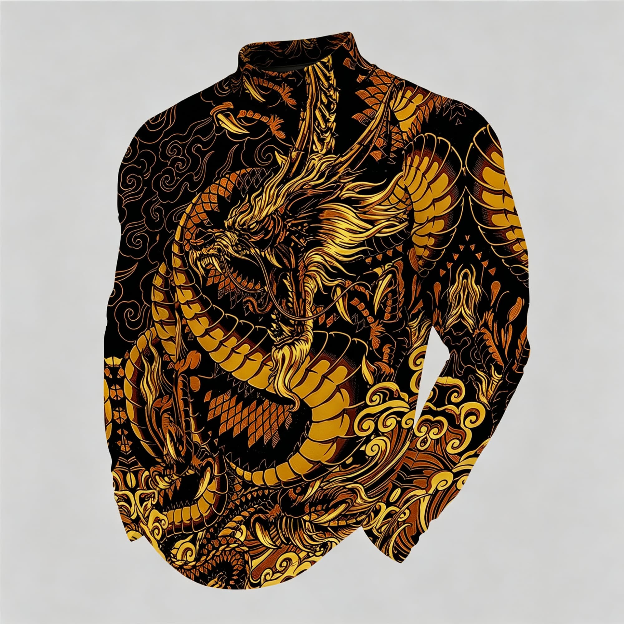 Camiseta de manga larga con cu - Street Fashion Asian Men reseña y precio
