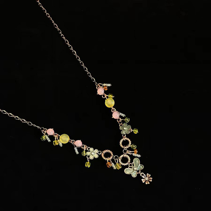 Collar de mariposa y flor para - Street Fashion Videos reseña y precio